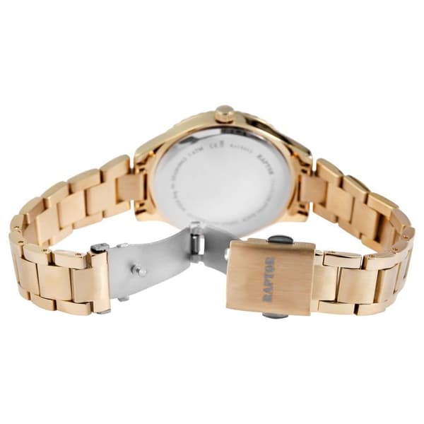 Ur - RAPTOR - Pia - Guld - Perlemorsskive - Rustfrit stål 36 mm gyllene