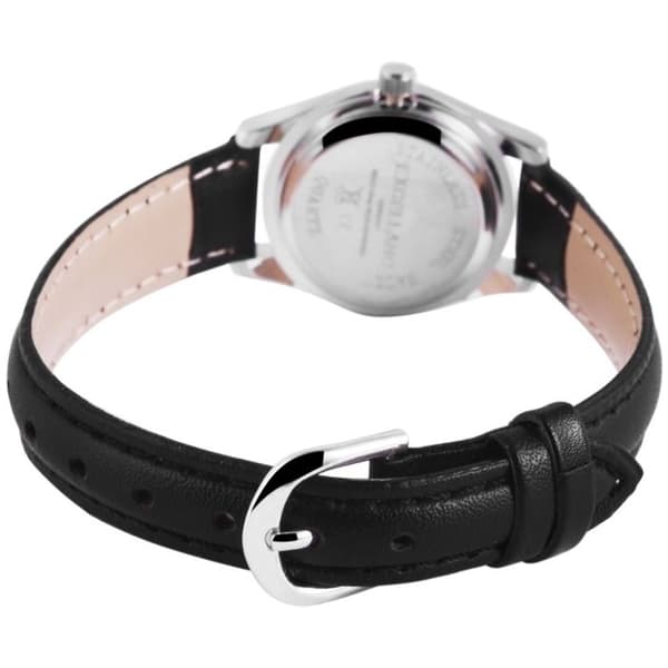 Armbåndsur - EXCELLANC - Excellanc - Sølvfarvet - Urkasse 23 mm - Sort kunstlæderrem Silver