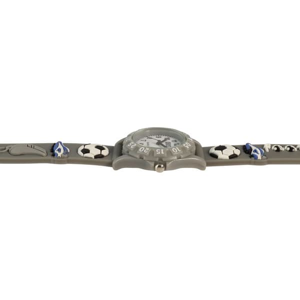 Ur - QBOS - QBOS - Kvarts - 28 mm - Grå silikonearmbånd Grå