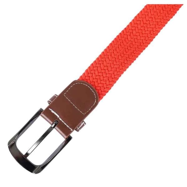 Bælte - Moderne - Polyester - 100 cm - Rød/Sort/Brun Röd//Svart//Brun 100 cm