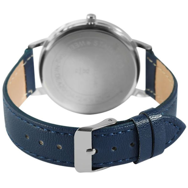Ur - EXCELLANC - Excellanc - 39 mm - Blå urskive - Blå kunstlæderrem Blå