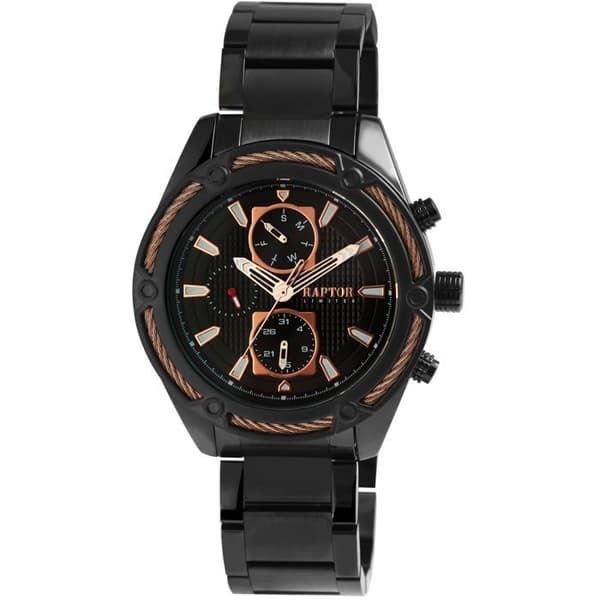 Rannekello - Maher - Musta - Ruostumaton teräs 47 mm - Kvarts VX7 Svart