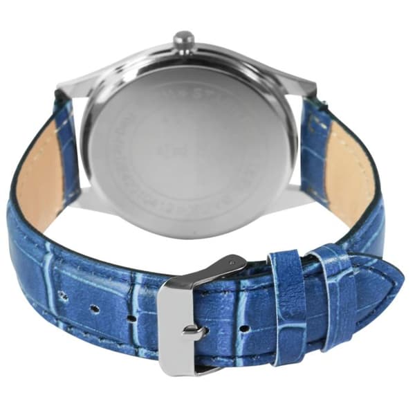 Ur - EXCELLANC - Excellanc - Kasse 40 mm - Blå urskive - Rem i kunstlæder 20 mm Blå