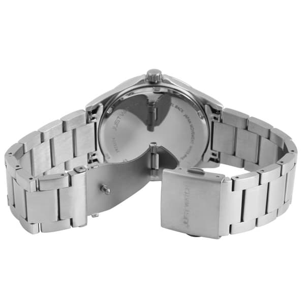 Armbåndsur - Freddie - Rustfrit stål 42 mm - Blå urskive - Vandtæthed 3 ATM Silver