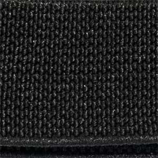 Armbånd - MY-MONTRE - 22mm - Elastisk nylon - Sort - Sorte metaltilbehør Svart