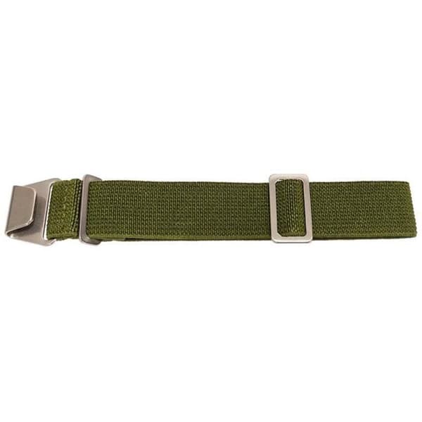 Urrem - MY-MONTRE - 20mm - Elastisk nylon - Grøn - Sølvfarvet rustfrit stålspænde Grön