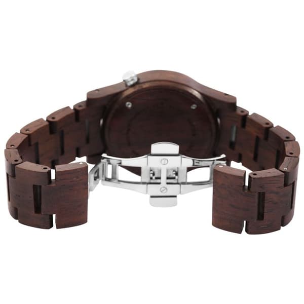 Ur - RAPTOR - Varun - Brun træ - Blå kasse 40 mm - Miyota 2115 brun