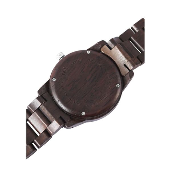 Rannekello - RAPTOR - Elementary - Musta eebenipuu kotelo - Sininen kellotaulu - 43 mm brun