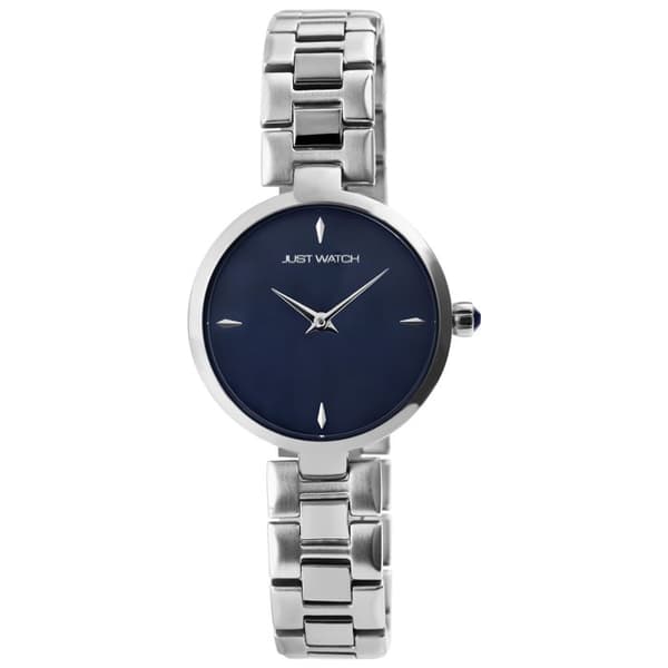 Klocka - Jessica - Silver - Mörkblå urtavla - 32 mm boett Silver
