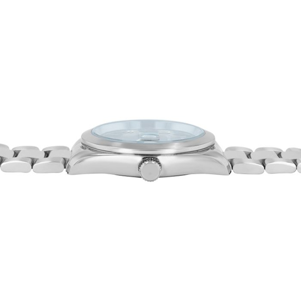 Ur - Måtte - Rustfrit stål 41 mm - Sort urskive - Vandtæt 5 ATM Silver