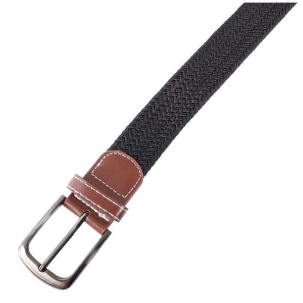 Bælte - Shaghafi - 120 cm - Polyester og syntetisk læder - Sort Svart 100 cm