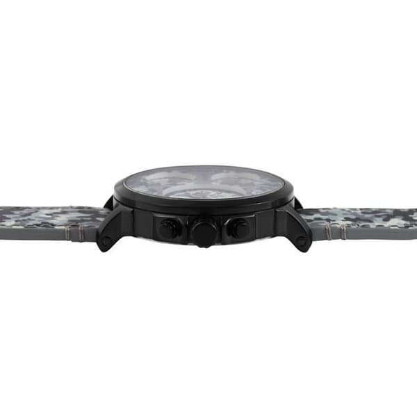 Herreur - Maxx (RAPTOR LIMITED) - Grå urskive - Sort metalhus 52 mm - Grå camouflage læderrem Grå