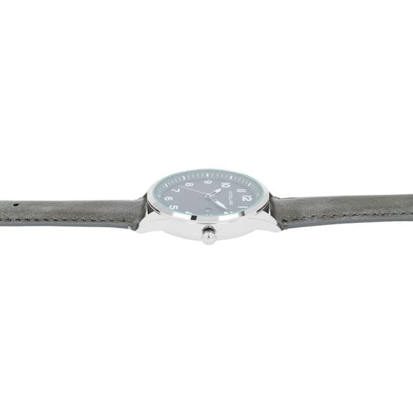 Ur - EXCELLANC - SL28 - Kvarts - Grå urskive - 22 mm imiteret læderrem Grå