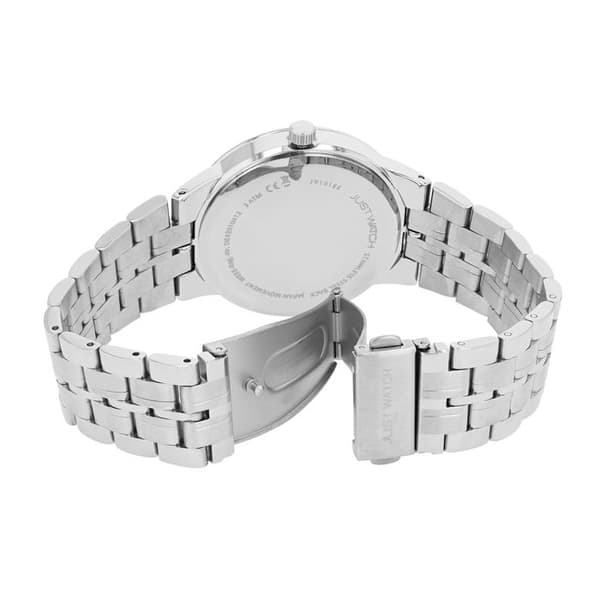 Ur - Camillo - Sølvfarvet rustfrit stål - Sort urskive - Quartz Miyota 2035 Silver