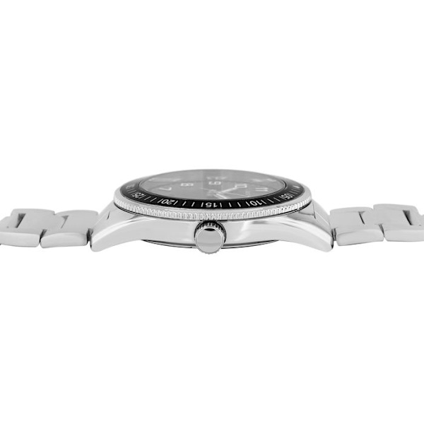 Herreur - Henry - Sølv - Sort urskive - 44 mm Silver
