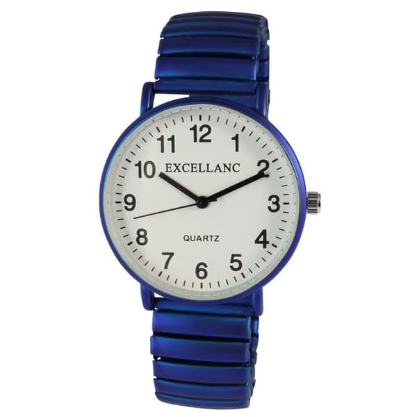 Klocka - EXCELLANC - Excellanc Dam Blå Metall Elegant - Boett 36 mm - Blå elastisk armband - Quartz PC21 Blå