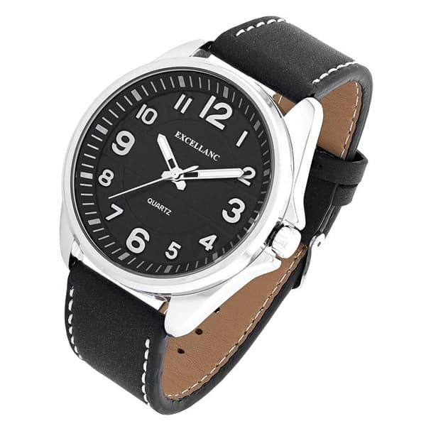 Klocka - Excellanc - Armband i konstläder - Kvarts - Analog