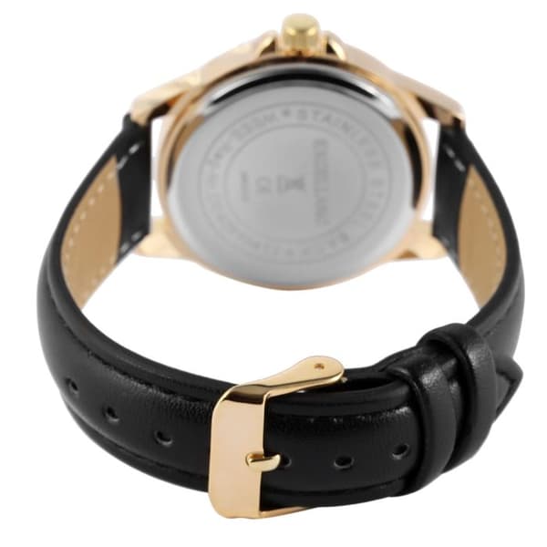 Ur - EXCELLANC - Excellanc - Kasse 38 mm - Sort syntetisk læderrem - Kvartsur Svart
