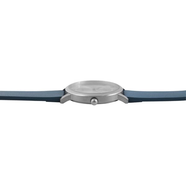 Damklocka - JUST - Della - Titanhölje - Blå läderarmband - 34 mm Blå