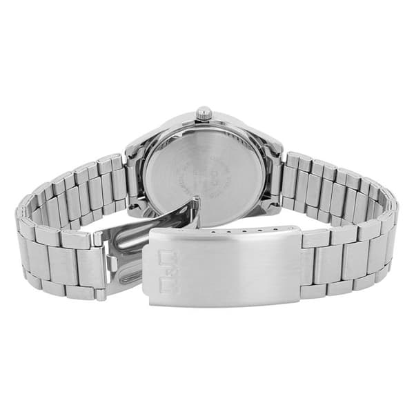 Kello - Q&Q - Q82B-001PY - Hopea - 34 mm kotelo - 16 mm teräshihna Silver