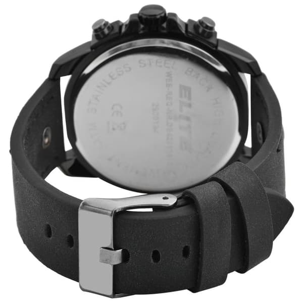 Ur - ELITE - EL0005 - Chronograf - Sort - Kvartsur Svart