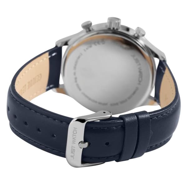 Ur - Menzie - Blå urskive - Blå læderrem - 42 mm kasse Blå