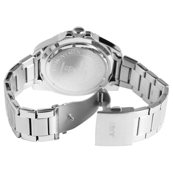Ur - JUST - Sam - Sølv rustfrit stål - 46 mm - Vandtæthed 10 bar Silver