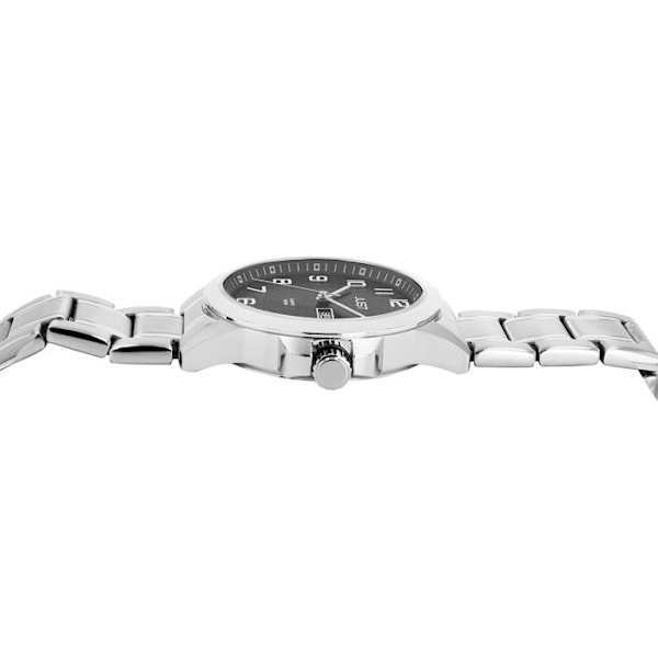 Montre - JUST - Anakin - 39 mm - Rustfrit stål sølv - Sort zebra urskive Silver