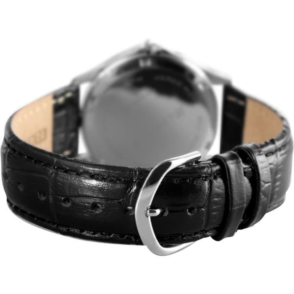 Ur - MONOPOL - Monopol - 38 mm - Blå urskive - Læderrem 20 mm Silver