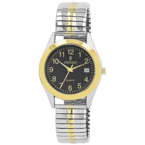Klocka - KLASSISK - Klassisk - Boett 36 mm - Bicolor guld/silver - Justerbart stålarmband Silver