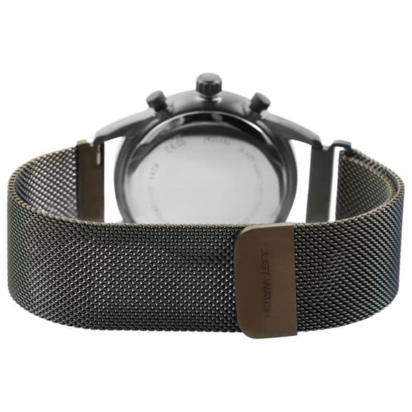 Ur - Just Watch - 41 mm - Grå kasse - Grøn mesh rem Grå