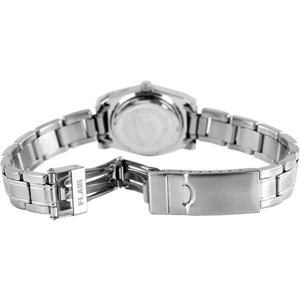 Dameur - FLAIR - Flair - Rustfrit stål - Sort urskive - Kasse 26 mm Silver