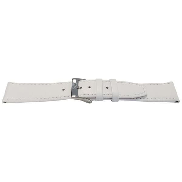 Armbandsur läder slätt vit 13mm Vit