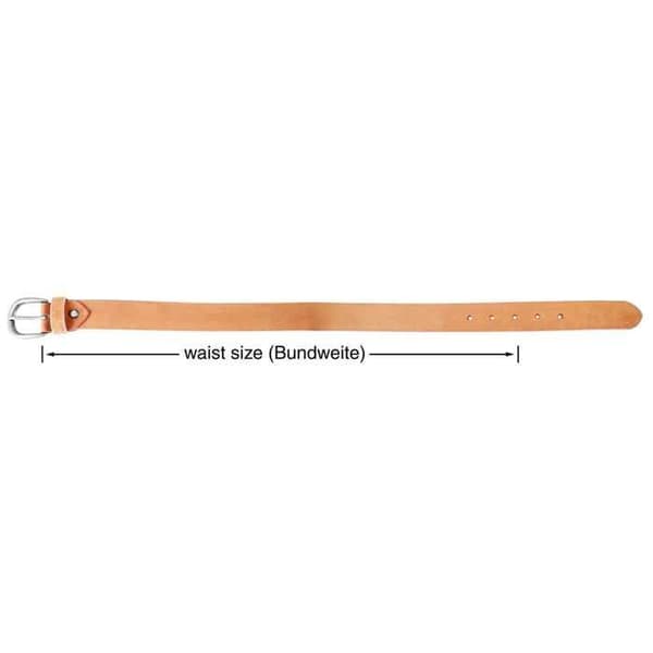 Bälte - LEONARDO VERRELLI - LV0139 - Äkta läder - Rosa - Bredd 3,4 cm Ros 115 cm