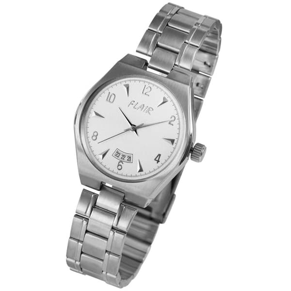 Ur - FLAIR - Flair - Rustfrit stål - 39 mm - Vandtæt 5 ATM Silver