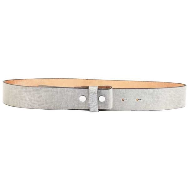 Bælte - LEONARDO VERRELLI - LV0048 - Ægte læder - 95 cm - Bredde 3,8 cm Grå 95 cm