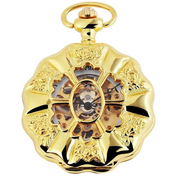 Excellanc Lommeur Guld Metal med markant karakter gyllene