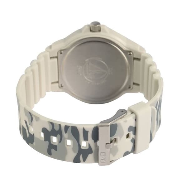 Klocka - Q&Q - Herr Grå Plast - 42 mm - Grå Kamouflage - 10 ATM Grå