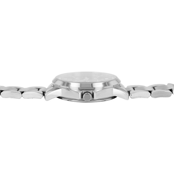 Ur - Amely - Rustfrit stål - Sort urskive 34 mm - Vandtæthed 10 bar Silver