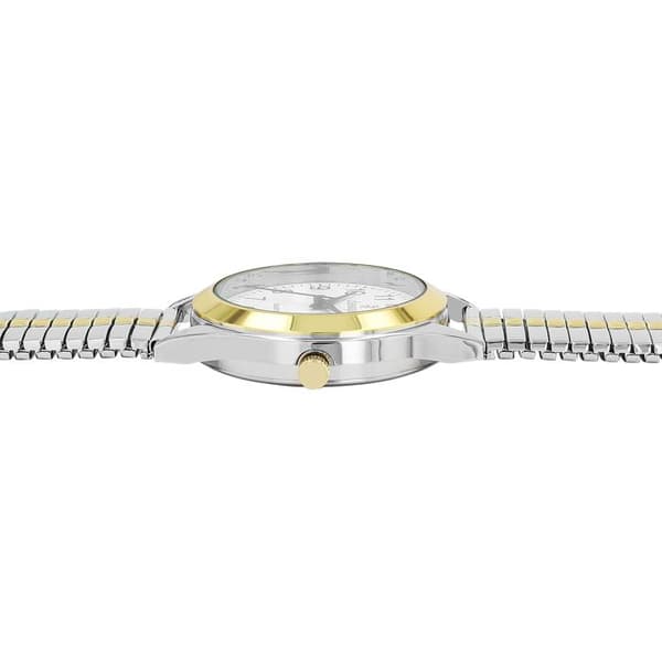 Klocka - KLASSISK - Klassisk - 36 mm - Bicolor silver/guld - Justerbart stålarmband Silver