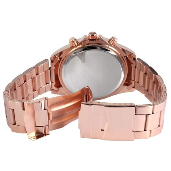 Ur - AKZENT - 45 mm - Rustfrit stål - Rem 22 mm - Vandtæthed 3 ATM Silver
