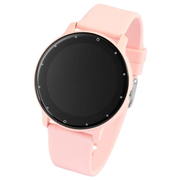 Smartklocka - TIMETECH - Normal - Rosa - Silikonarmband 22 mm - Stänksäker Ros