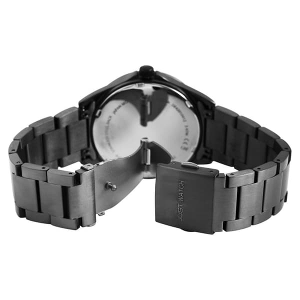 Kello - Freddie - Harmaa metallikotelo 42 mm - Vihreä kellotaulu - Teräshihna 22 mm Grå