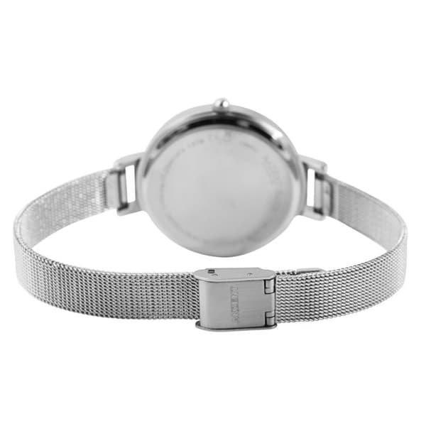 Ur - Akzent Exclusive - Urkasse 36 mm - Sort urskive - Sølv milanerkæde Silver