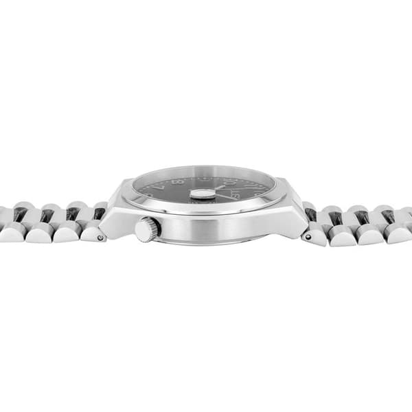 Ur - JUST - Bagge - Rustfrit stål 40 mm - Sort urskive - Vandtæthed 5 ATM Silver