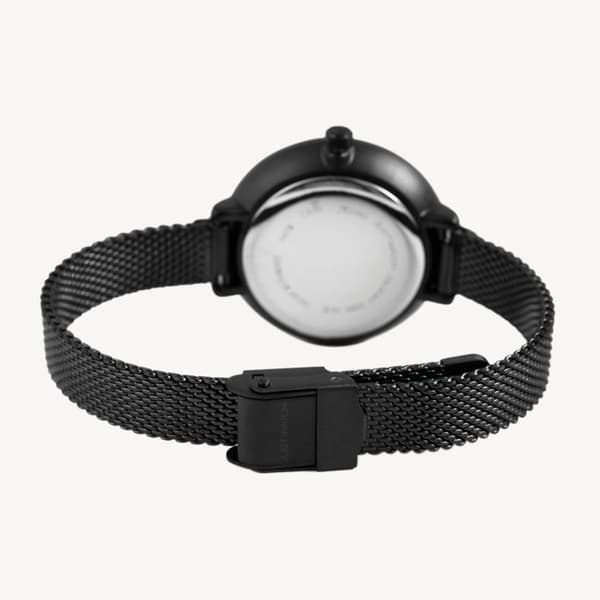 Ur - Ashley - Kvinde - Kasse 32 mm - Sort milanerkæde Svart