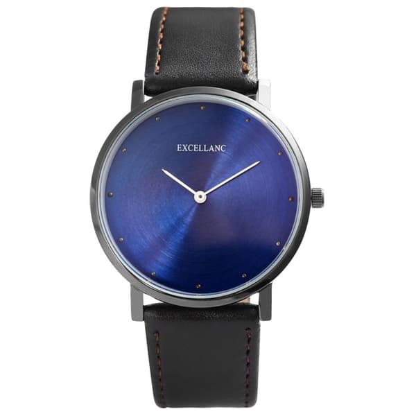 Ur - EXCELLANC - Excellanc - Kvinde - Sort - Blå urskive 42 mm - Kvarts Svart