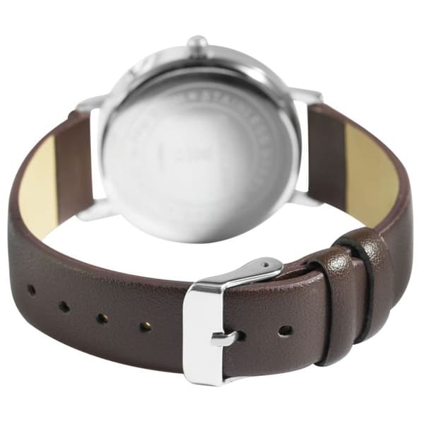 Dameur - EXCELLANC - Excellanc - 36 mm - Brun imiteret læderrem - Quartz bevægelse Japan PC21 brun