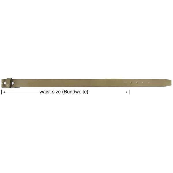 Bälte - LEONARDO VERRELLI - L105 cm - Äkta läder - Brun - Bredd 3,4 cm brun 120 cm