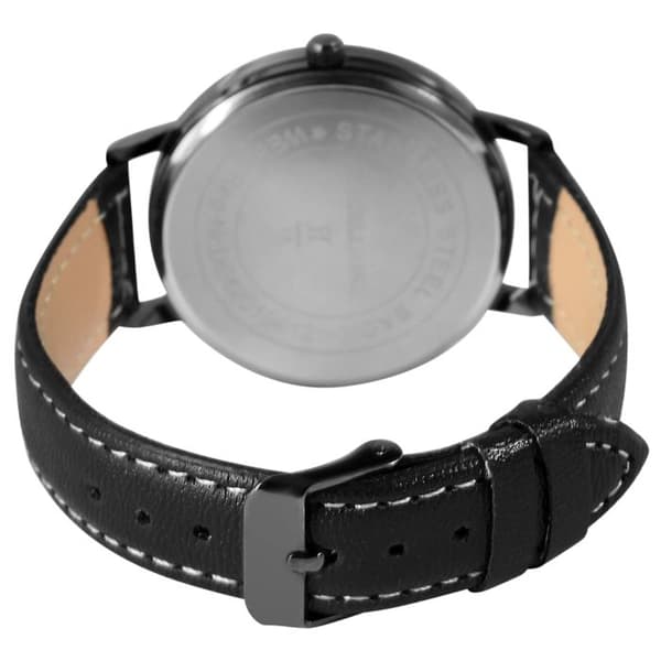 Armbåndsur - EXCELLANC - Excellanc - Sort urskive - Rund guldgehætte - Quartz Japan PC21 Svart